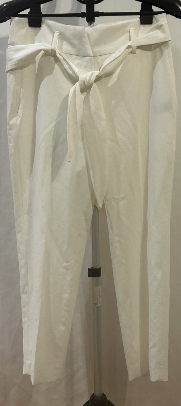 DKNY White Belted Pants size SP